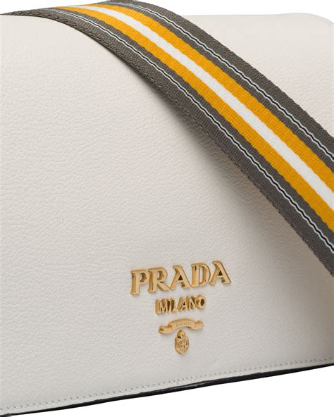 Prada white leather